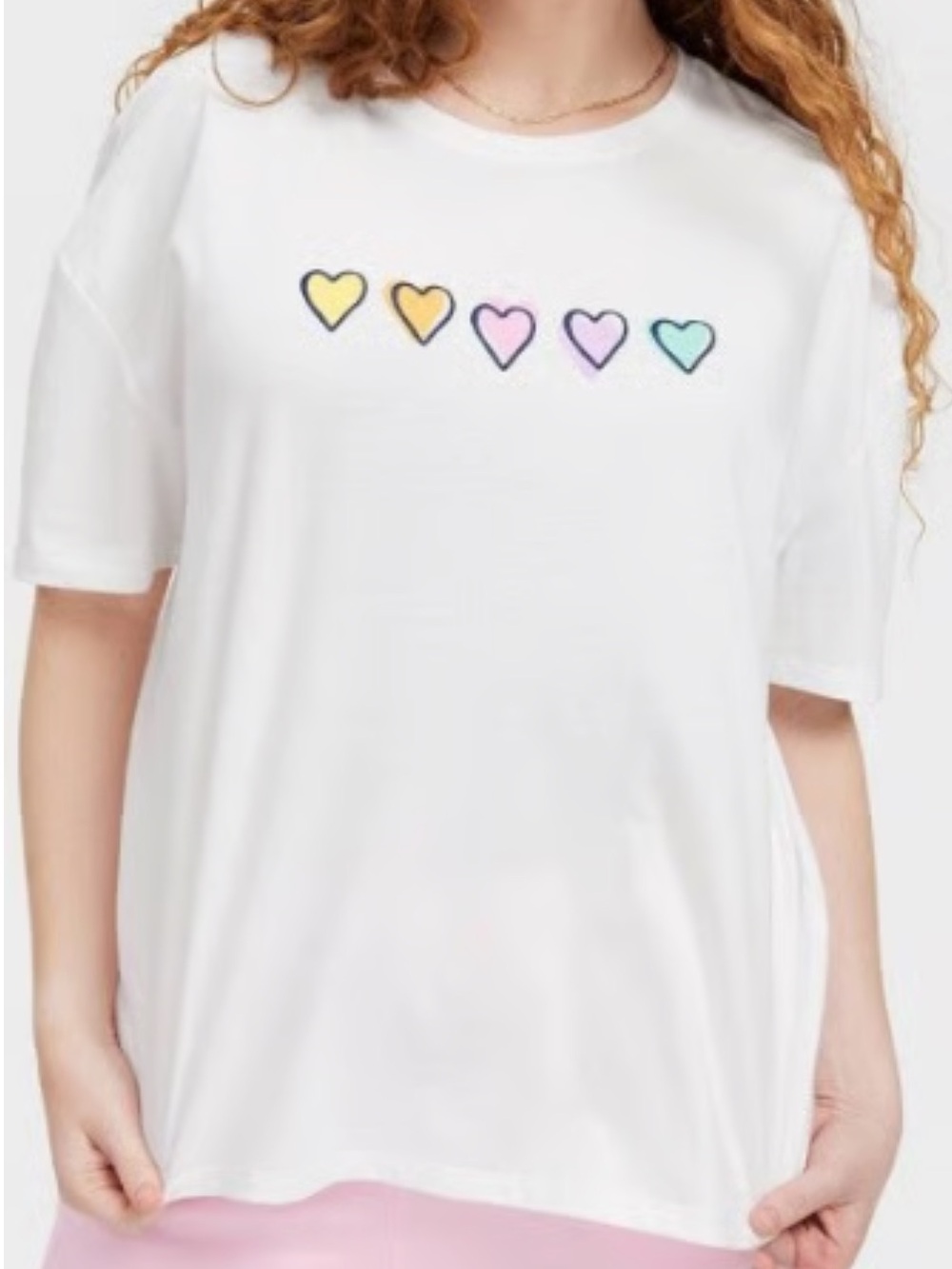 Roller Rabbit x Target White Short sleeve T-Shirt Disco Hearts Size 1X